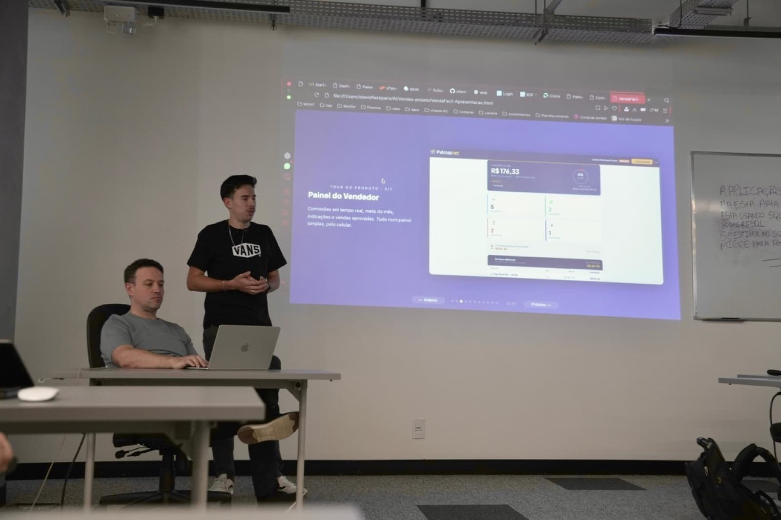 Pitch Day: painel do vendedor construído durante a imersão